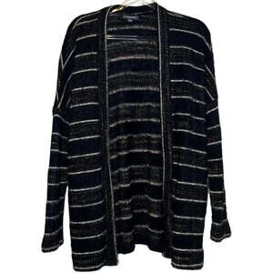 Modcloth Black Multicolor Metallic Sweater S